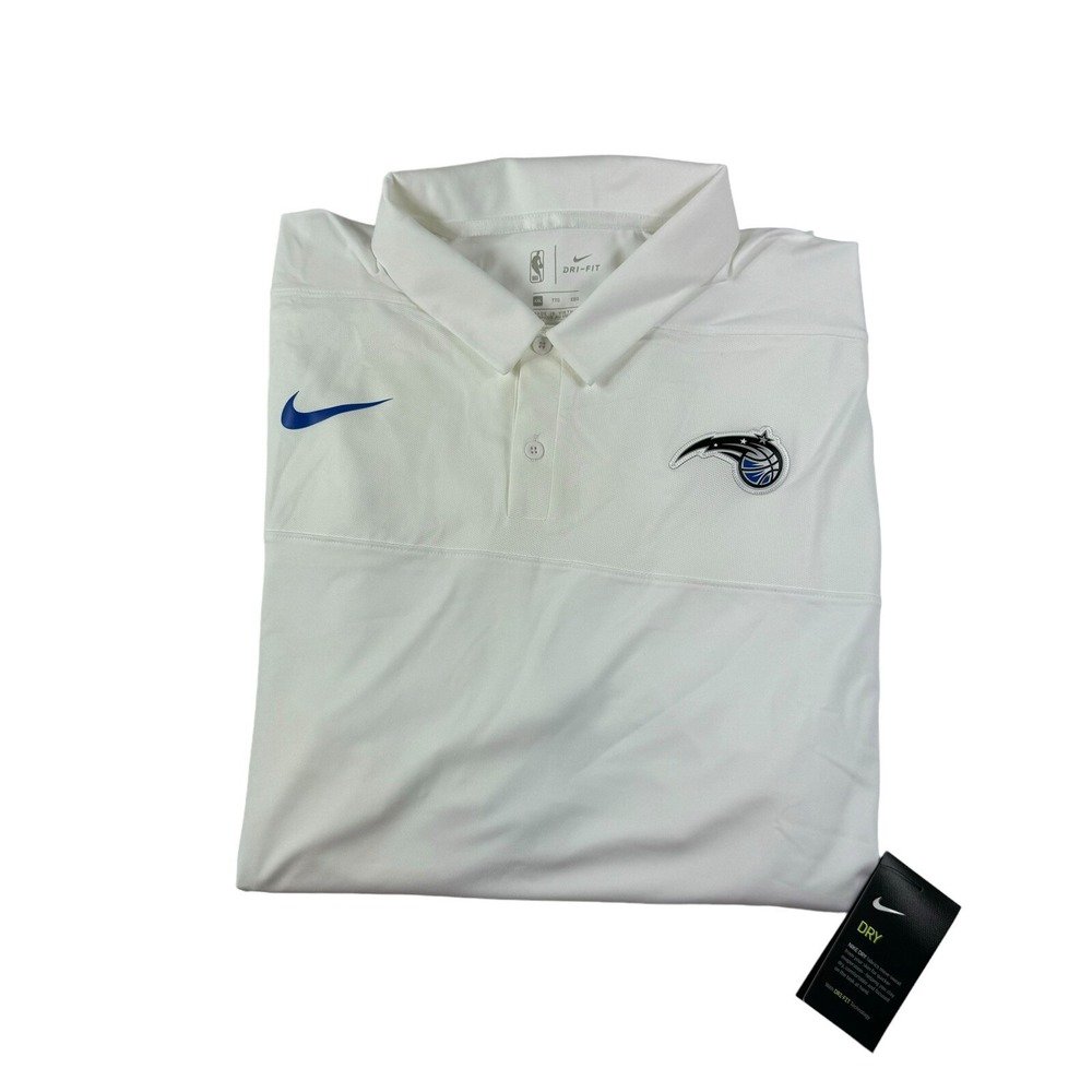 Nike Orlando Magic White Dri-Fit Mens Polo Shirt 2XL XXL NWT 940846-100